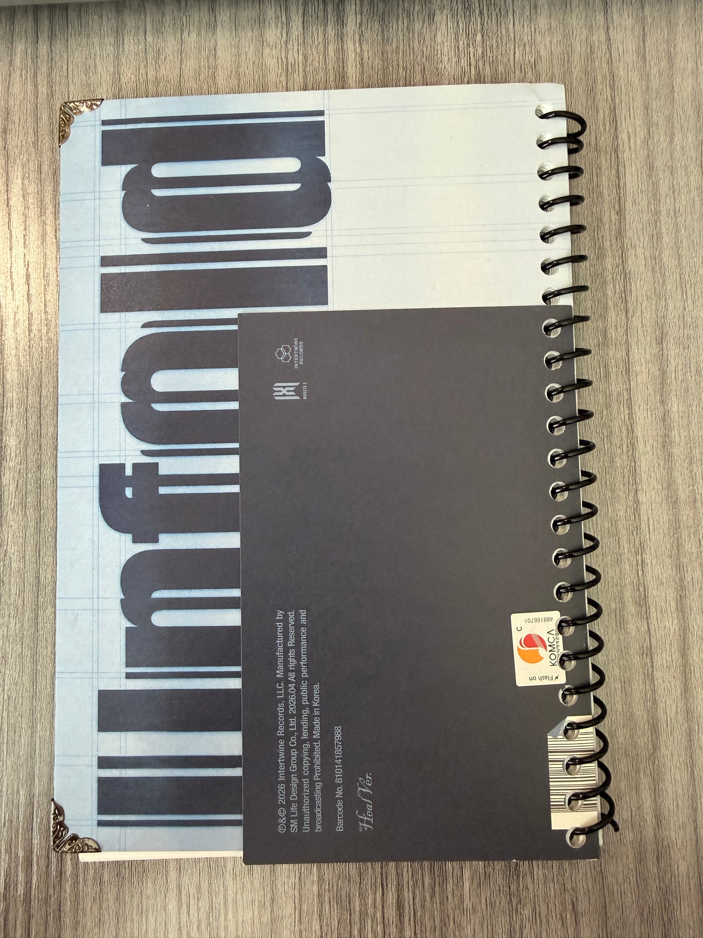 Monsta X "Unfold (HEAL Ver.)" Notebook (Includes CD)