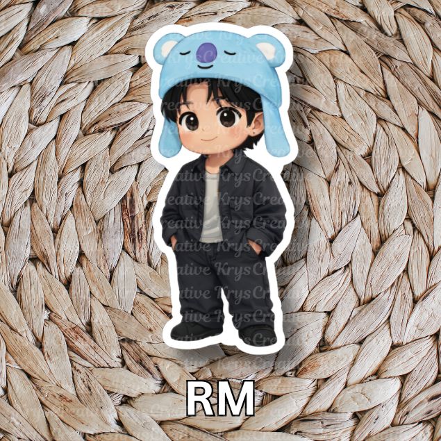 Bangtan Plush Hat Stickers (Freebie Packs)