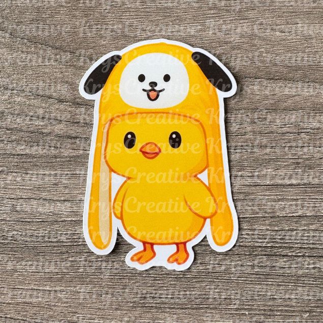 Bangtan Animal Plush Hat Stickers