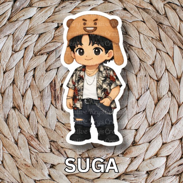 Bangtan Plush Hat Stickers (Freebie Packs)
