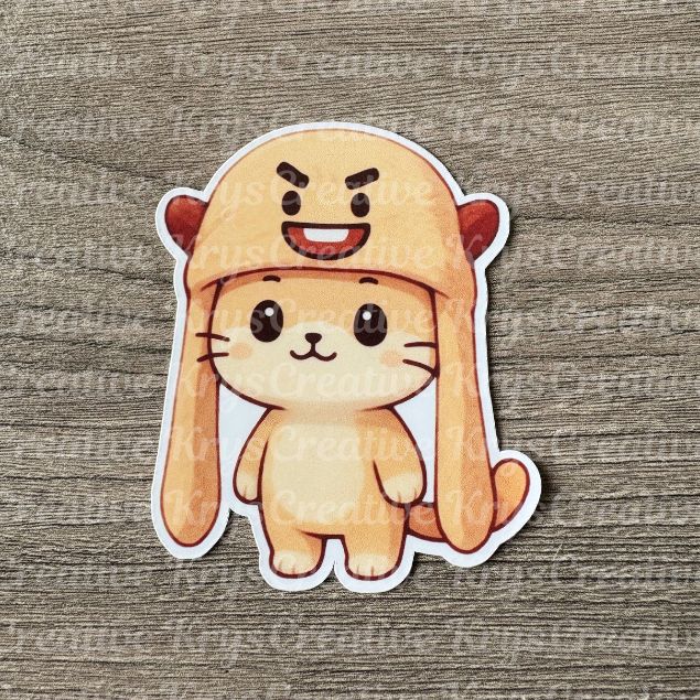 Bangtan Animal Plush Hat Stickers