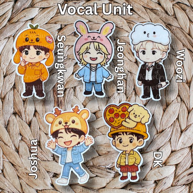 Seventeen x Miniteen: Plush Hat Stickers