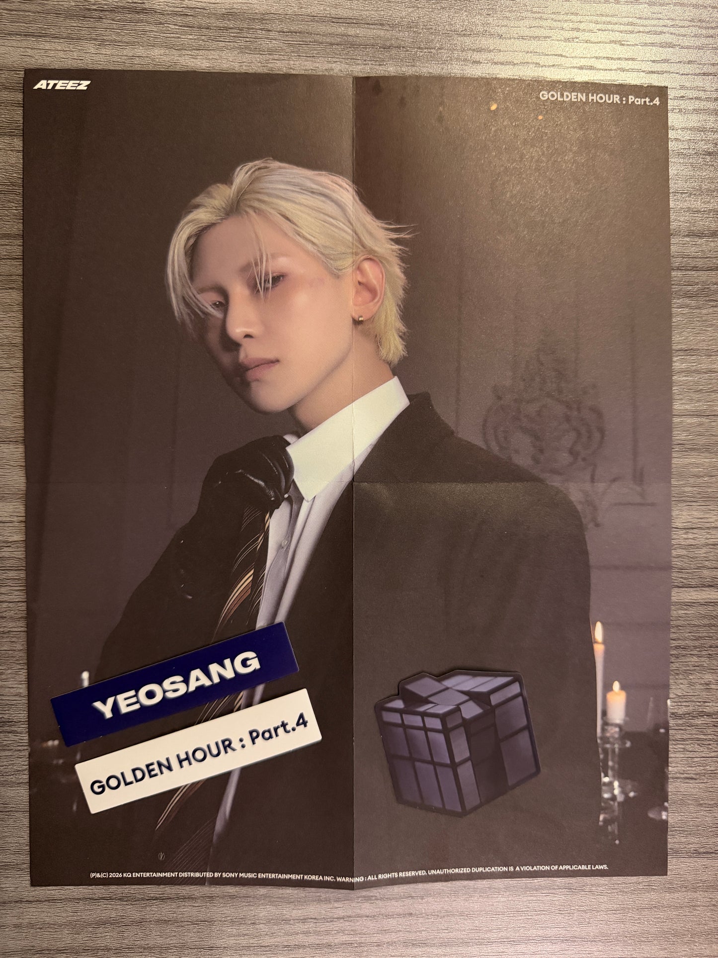 Ateez "Golden Hour: Part.4" Yeosang Digipack Notebook (Includes CD)