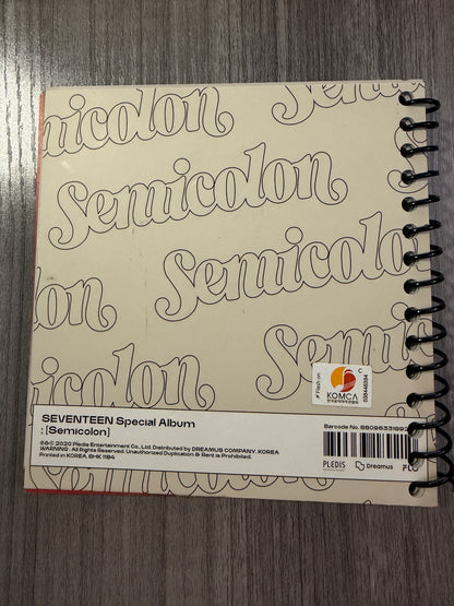 Seventeen "Semicolon" Notebook Ver. 1