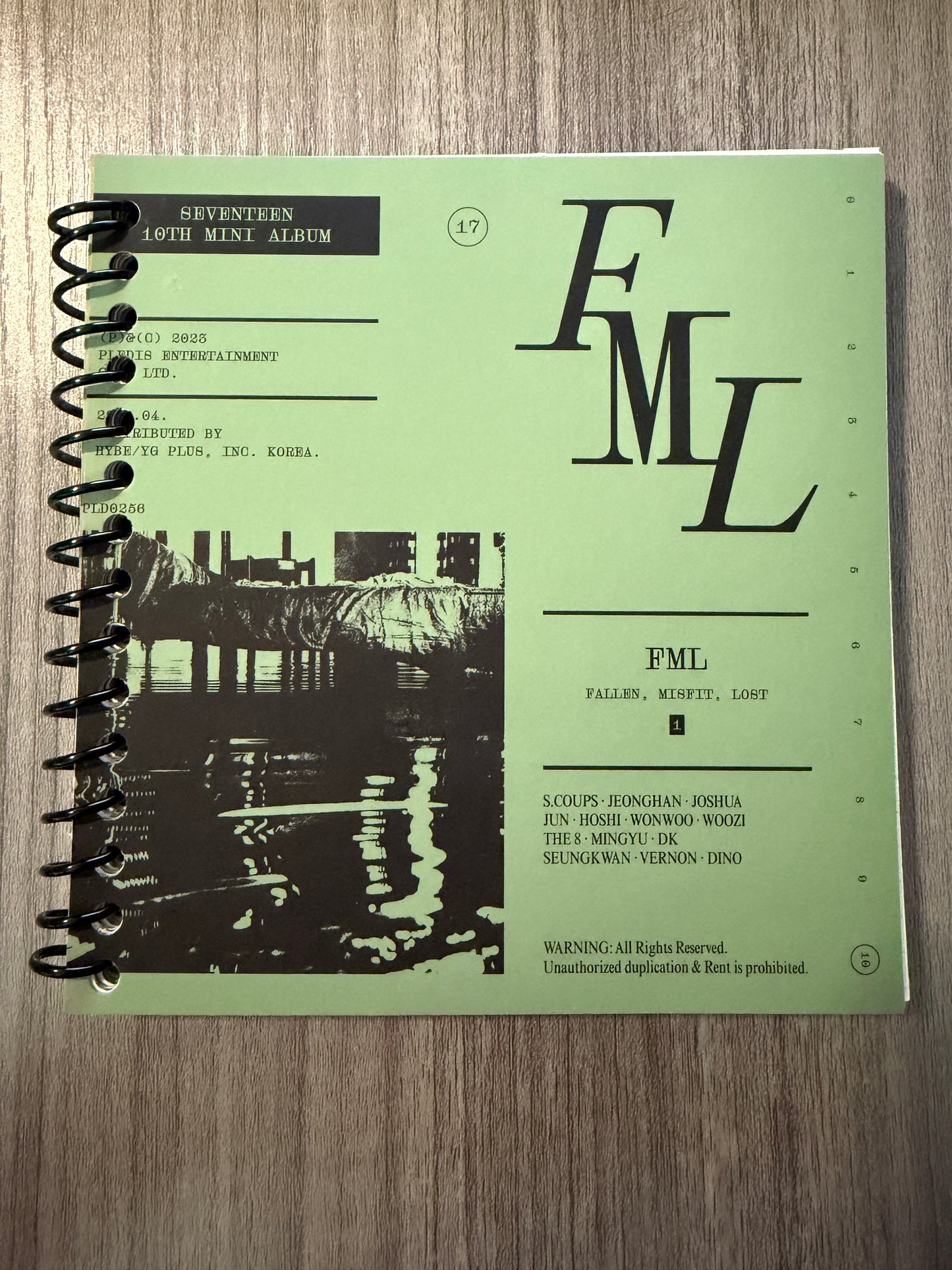 Seventeen "FML" Notebook