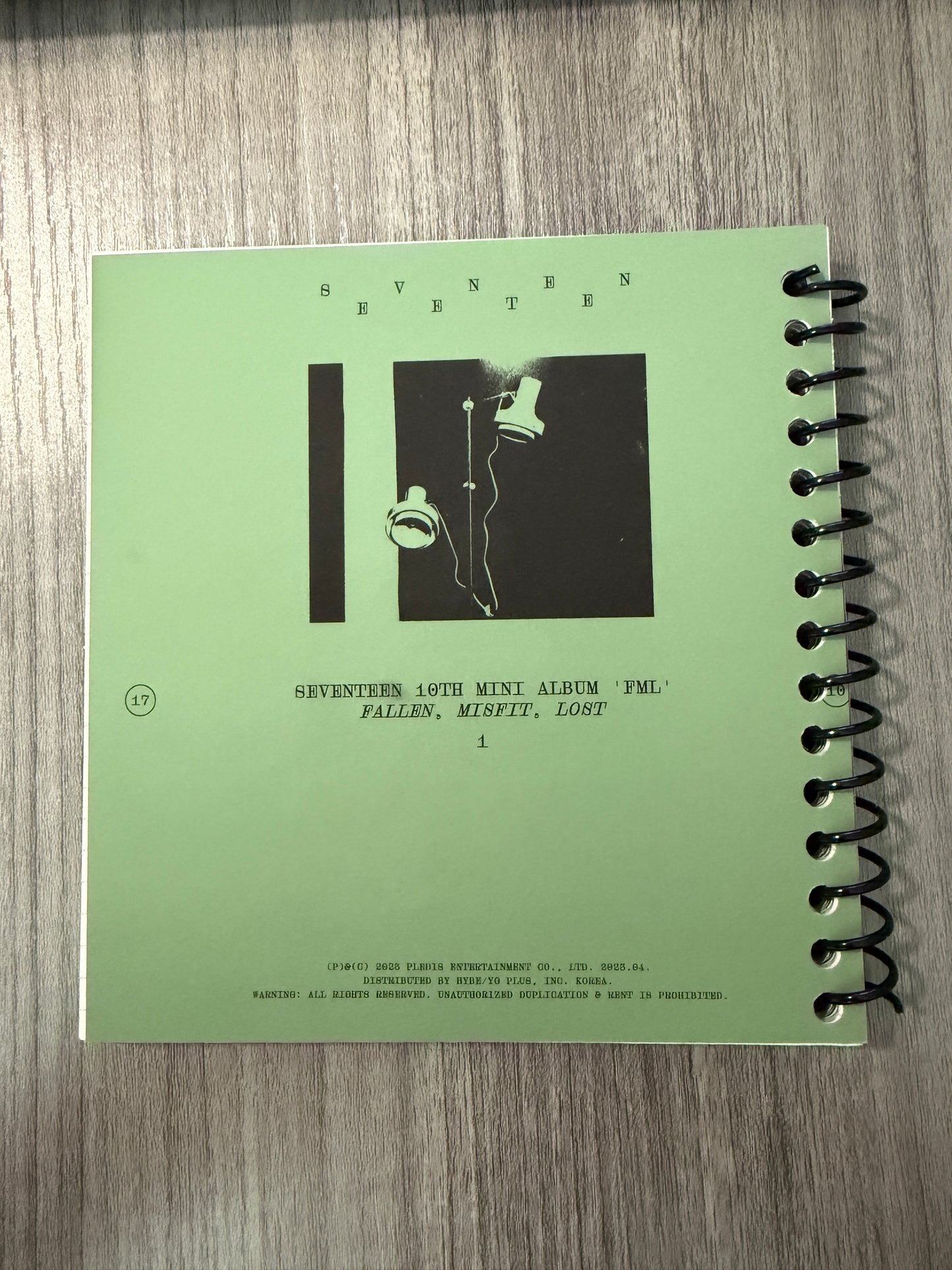 Seventeen "FML" Notebook