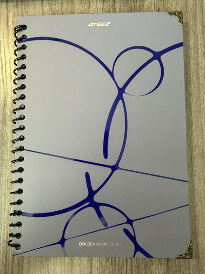 Ateez "Golden Hour: Part.4 (A Ver.)" Notebook (Includes CD)
