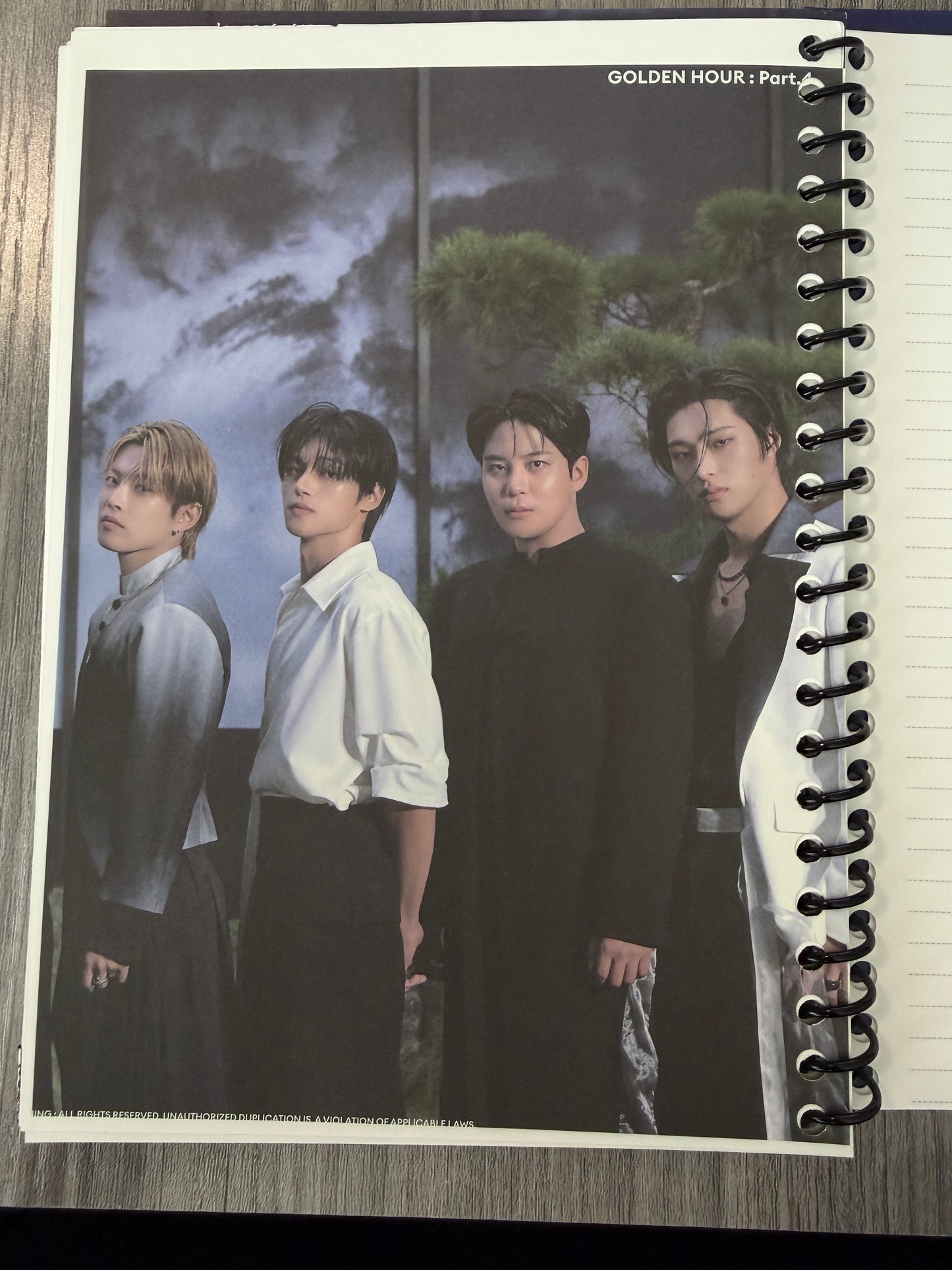 Ateez "Golden Hour: Part.4 (A Ver.)" Notebook (Includes CD)