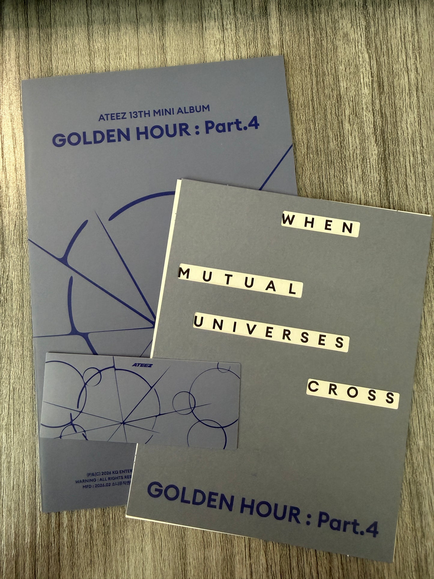 Ateez "Golden Hour: Part.4 (A Ver.)" Notebook (Includes CD)