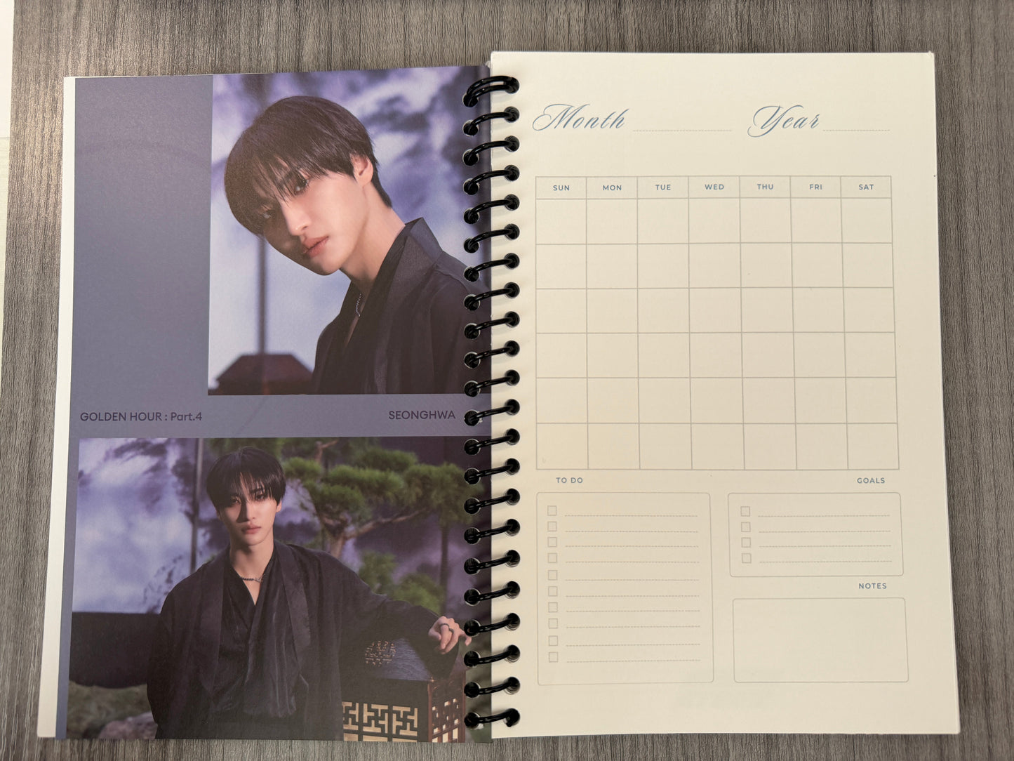Ateez "Golden Hour: Part.4 (A Version)" 12-Month Planner