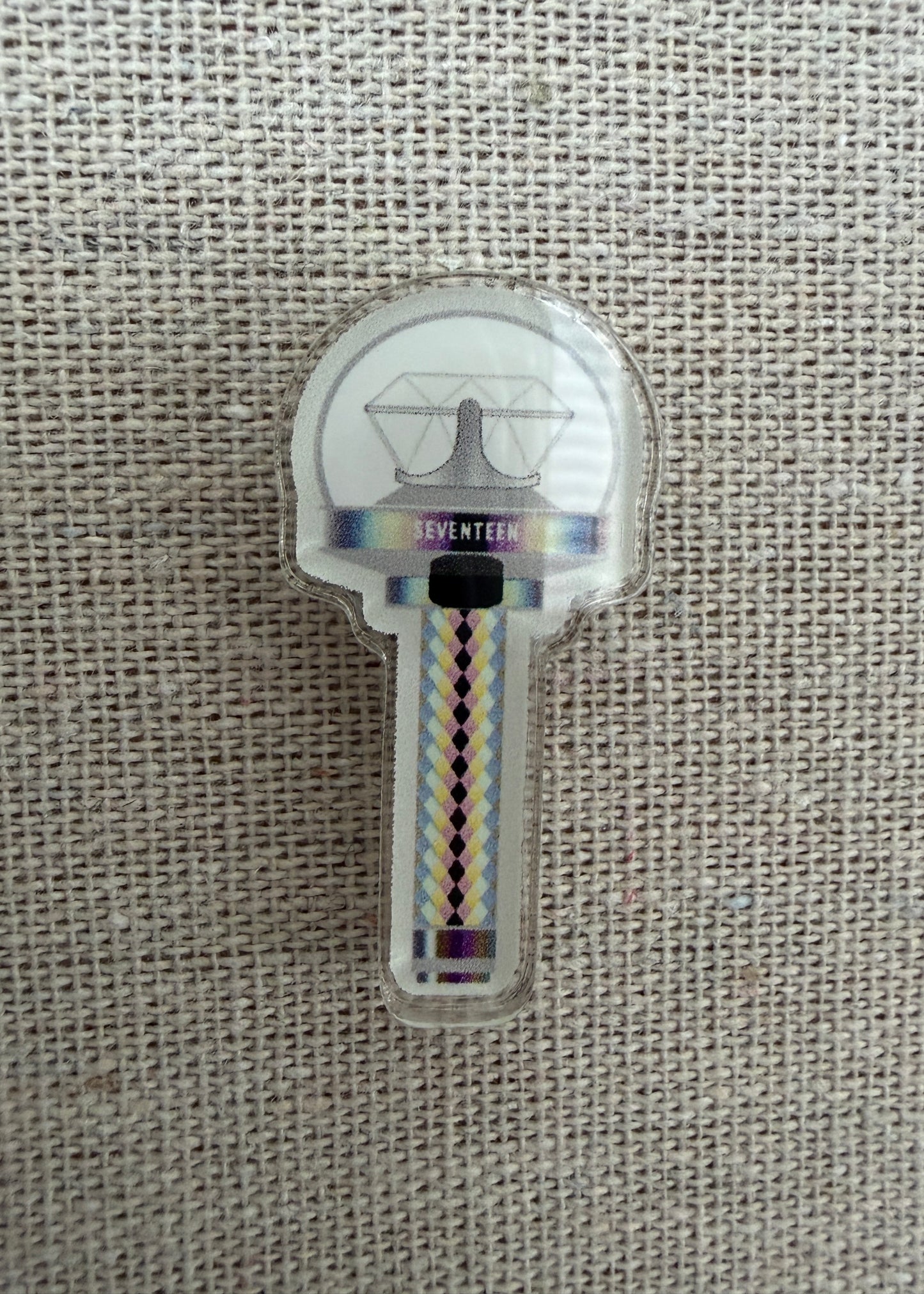 Seventeen Carat Bong Lightstick Acrylic Pin