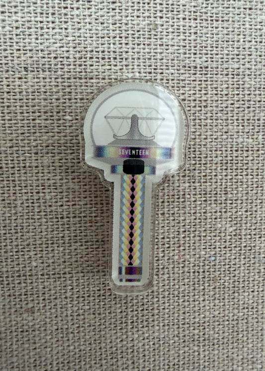 Seventeen Carat Bong Lightstick Acrylic Pin