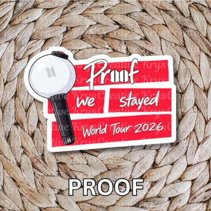 Army Proof World Tour Stickers (Freebie Packs)