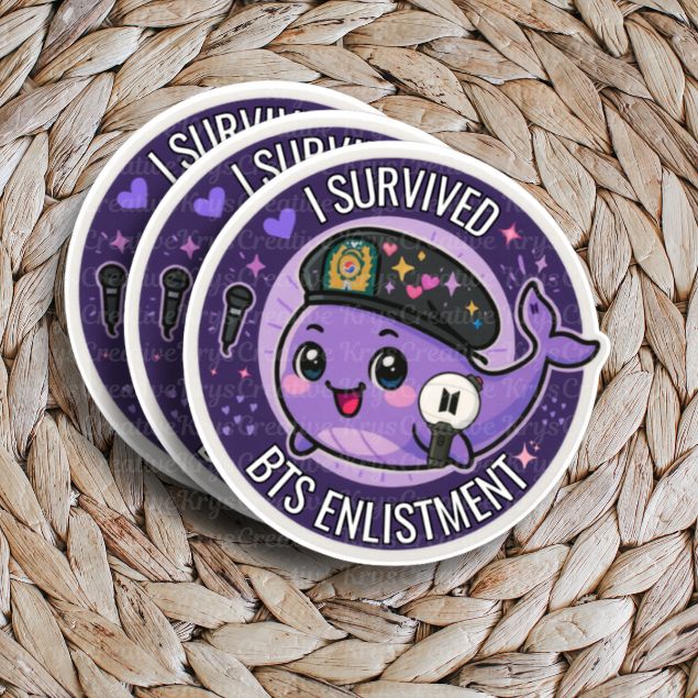 Bangtan Enlistment Survival Stickers (Freebies)