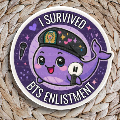 Bangtan Enlistment Survival Stickers (Freebies)